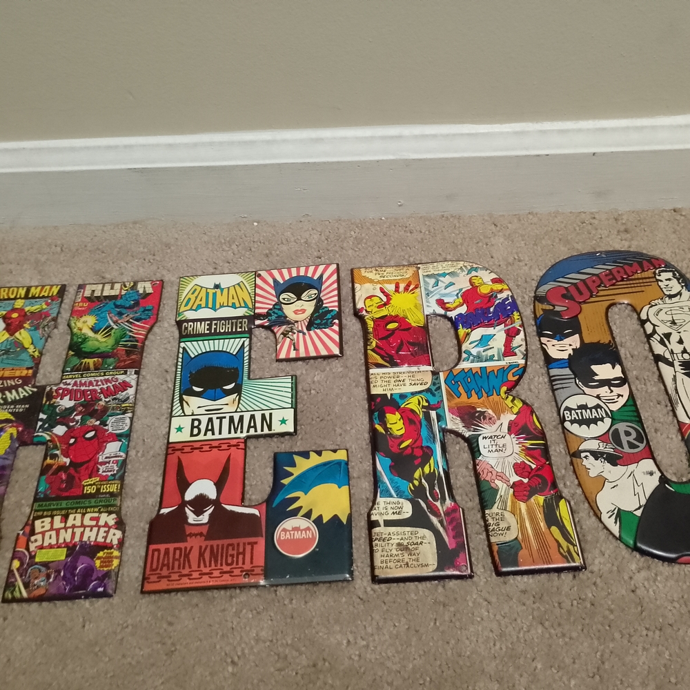 Marvel And DC Comics Art Wall Decor- Superhero, Hulk, Batman, Ironman, Spiderman